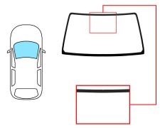 PARE-BRISE SUZUKI JIMNY 1998-2006 AVANT / VERT 