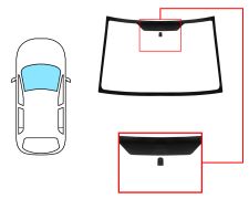 PARE-BRISE SUZUKI LIANA 2001-2007 AVANT / VERT / AVEC BASE MIROIR