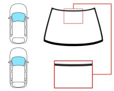 PARE-BRISE SUZUKI SWIFT 1989-1995 4/5 PORTES / AVANT / BLEU 