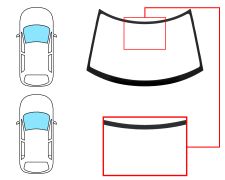 PARE-BRISE SUZUKI SWIFT 2005-2010 3/5 PORTES / AVANT / VERT 