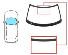 PARE-BRISE SUZUKI SWIFT 2017-2024 AVANT / VERT / JOINTS PRÉMONTÉS