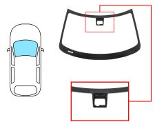 PARE-BRISE SUZUKI SWIFT 2017-2024 AVANT / VERT / AVEC SUPPORT CAMÉRA / JOINTS PRÉMONTÉS