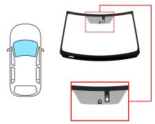 PARE-BRISE SUZUKI VITARA 2015-2020 AVANT / VERT / ACOUSTIQUE / AVEC BASE MIROIR / AVEC CAPTEUR