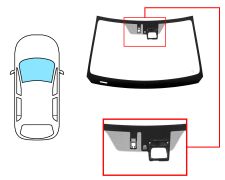 PARE-BRISE SUZUKI VITARA 2015-2020 AVANT / VERT / ACOUSTIQUE / AVEC BASE MIROIR / AVEC CAPTEUR / AVEC SUPPORT CAMÉRA
