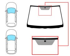 PARE-BRISE TOYOTA AVENSIS 2003-2006 4/5 PORTES / BREAK / AVANT / VERT / AVEC BASE MIROIR