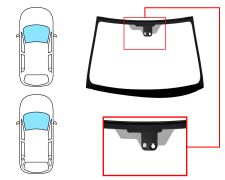 PARE-BRISE TOYOTA AVENSIS 2008-2012 4 PORTES / BREAK / AVANT / VERT / AVEC BASE MIROIR / AVEC CAPTEUR / CHANGEMENT DE SERIGRAPHIE / JOINTS PRÉMONTÉS