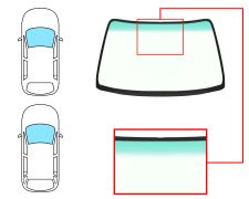 PARE-BRISE TOYOTA CARINA 1992-1997 4/5 PORTES / BREAK / AVANT / VERT BANDE VERTE