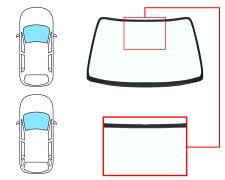 PARE-BRISE TOYOTA CARINA 1992-1997 4/5 PORTES / BREAK / AVANT / BLEU