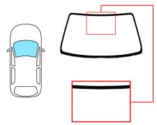 PARE-BRISE TOYOTA CELICA 1994-1999 COUPÉ / CABRIOLET / AVANT / BLEU