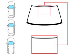 PARE-BRISE TOYOTA COROLLA 1987-1992 3/4/5 PORTES COMPACT / BREAK / AVANT / VERT