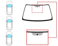 PARE-BRISE TOYOTA COROLLA 2000-2001 3/4/5 PORTES / BREAK / AVANT / VERT / AVEC BASE MIROIR