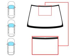 PARE-BRISE TOYOTA COROLLA 2004-2007 3/4/5 PORTES / BREAK / AVANT / VERT