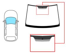 PARE-BRISE TOYOTA COROLLA VERSO 2004-2007 AVANT / VERT / AVEC BASE MIROIR