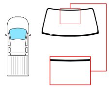 PARE-BRISE TOYOTA HILUX 2002-2004 AVANT / VERT