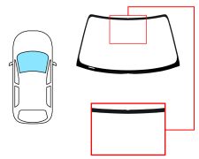 PARE-BRISE TOYOTA PASEO 1995-1998 AVANT / VERT