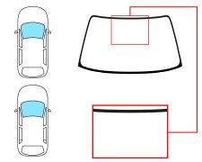 PARE-BRISE TOYOTA STARLET 1996-1999 3/5 PORTES / AVANT / VERT 