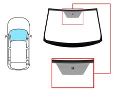 PARE-BRISE TOYOTA VERSO 2009-2013 AVANT / VERT / AVEC BASE MIROIR / JOINTS PRÉMONTÉS