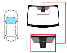 PARE-BRISE TOYOTA PRIUS+ 2012-2015 AVANT / VERT / ACOUSTIQUE / AVEC BASE MIROIR / AVEC SUPPORT CAMÉRA
