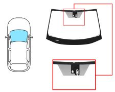 PARE-BRISE TOYOTA RAV4 2019-> AVANT / VERT / ACOUSTIQUE / AVEC BASE MIROIR / AVEC CAPTEUR / JOINTS PRÉMONTÉS