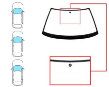 PARE-BRISE VOLKSWAGEN GOLF III 1992-1997 3/5 PORTES / BREAK / AVANT / VERT / AVEC BASE MIROIR / JOINTS PRÉMONTÉS
