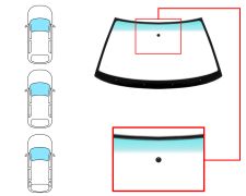 PARE-BRISE VOLKSWAGEN GOLF III 1992-1997 3/5 PORTES / BREAK / AVANT / VERT BANDE VERTE / AVEC BASE MIROIR MODIFIÉE / JOINTS PRÉMONTÉS 