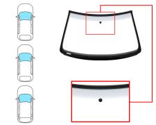 PARE-BRISE VOLKSWAGEN GOLF IV 1997-2004 3/5 PORTES / BREAK / AVANT / VERT BANDE GRISE / AVEC BASE MIROIR / JOINTS PRÉMONTÉS