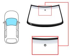 PARE-BRISE VOLKSWAGEN BORA 1997-2005 3/5 PORTES / BREAK / AVANT / VERT BANDE GRISE / AVEC BASE MIROIR / AVEC CAPTEUR / JOINTS PRÉMONTÉS