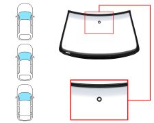 PARE-BRISE VOLKSWAGEN GOLF IV 1997-2004 3/5 PORTES / BREAK / AVANT / VERT BANDE GRISE / AVEC BASE MIROIR / AVEC CAPTEUR / JOINTS PRÉMONTÉS