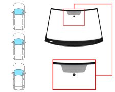 PARE-BRISE VOLKSWAGEN GOLF VII 2012-2017 3/5 PORTES / BREAK / AVANT / VERT / AVEC BASE MIROIR / JOINTS PRÉMONTÉS