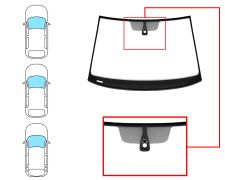 PARE-BRISE VOLKSWAGEN GOLF VII 2012-2017 3/5 PORTES / BREAK / AVANT / VERT / AVEC BASE MIROIR MODIFIÉE / AVEC CAPTEUR / JOINTS PRÉMONTÉS