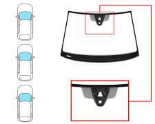 PARE-BRISE VOLKSWAGEN GOLF VII 2012-2017 3/5 PORTES / BREAK / AVANT / VERT / ACOUSTIQUE / AVEC BASE MIROIR / AVEC CAPTEUR / AVEC SUPPORT CAMÉRA / JOINTS PRÉMONTÉS