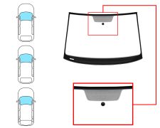 PARE-BRISE VOLKSWAGEN GOLF VII 2017-2020 MODÈLE PANORAMIQUE / 3/5 PORTES / BREAK / AVANT / VERT / AVEC BASE MIROIR / JOINTS PRÉMONTÉS