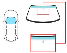 PARE-BRISE VOLKSWAGEN PASSAT 1995-1997 4 PORTES / BREAK / AVANT / VERT BANDE VERTE / AVEC BASE MIROIR / JOINTS PRÉMONTÉS 