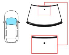 PARE-BRISE SKODA SUPERB 2001-2008 AVANT / VERT / AVEC BASE MIROIR / JOINTS PRÉMONTÉS 