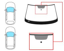 PARE-BRISE VOLKSWAGEN PASSAT 2019-2023 4 PORTES / BREAK / AVANT / VERT / ACOUSTIQUE / AVEC BASE MIROIR / JOINTS PRÉMONTÉS EN HAUT ET EN BAS