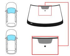 PARE-BRISE VOLKSWAGEN PASSAT 2019-> 4 PORTES / BREAK / AVANT / VERT / ACOUSTIQUE / AVEC BASE MIROIR / JOINTS PRÉMONTÉS EN HAUT ET EN BAS