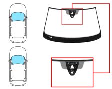 PARE-BRISE VOLKSWAGEN PASSAT 2019-> 4 PORTES / BREAK / AVANT / VERT / ACOUSTIQUE / AVEC BASE MIROIR / AVEC CAPTEUR / AVEC SUPPORT CAMÉRA / JOINTS PRÉMONTÉS EN HAUT ET EN BAS