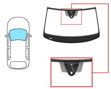 PARE-BRISE VOLKSWAGEN T-ROC 2022-> AVANT / VERT / ACOUSTIQUE / AVEC CAPTEUR / AVEC SUPPORT CAMÉRA MODIFIÉ / JOINTS PRÉMONTÉS 