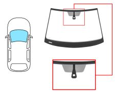 PARE-BRISE VOLKSWAGEN GOLF VIII 2020-> AVANT / VERT / ACOUSTIQUE / AVEC BASE MIROIR / AVEC CAPTEUR / JOINTS PRÉMONTÉS