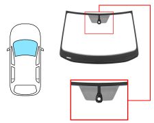 PARE-BRISE VOLKSWAGEN T-CROSS 2019-> AVANT / VERT / AVEC CAPTEUR / JOINTS PRÉMONTÉS 