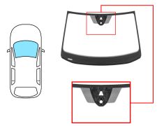 PARE-BRISE VOLKSWAGEN T-CROSS 2019-> AVANT / VERT / ACOUSTIQUE / AVEC CAPTEUR / AVEC SUPPORT CAMÉRA / JOINTS PRÉMONTÉS 