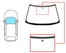 PARE-BRISE VOLVO S40 1996-2001 AVANT / VERT / AVEC BASE MIROIR
