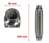 Tuyau Fléxible d´échappement 35mm Diamètre x 250mm Longueur 