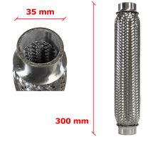 Tuyau Fléxible d´échappement 35mm Diamètre x 300mm Longueur 