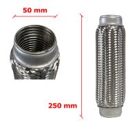 Tuyau Fléxible d´échappement 50mm Diamètre x 250mm Longueur 