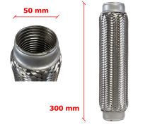 Tuyau Fléxible d´échappement 50mm Diamètre x 300mm Longueur 