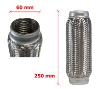 Tuyau Fléxible d´échappement 60mm Diamètre x 250mm Longueur 