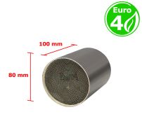 INTÉRIEUR MÉTALIQUE EURO 4 ESSENCE / DIESEL ROND BOUCHE 80MM DIAMÈTRE X 100MM LONGEUR