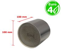 INTÉRIEUR MÉTALIQUE EURO 4 ESSENCE / DIESEL ROND BOUCHE 100MM DIAMÈTRE X 100MM LONGEUR